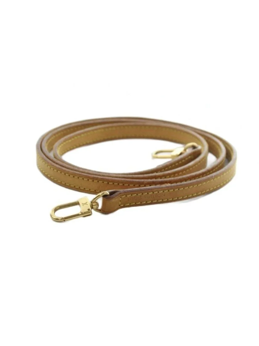 Louis Vuitton Shoulder Strap Leather Beige